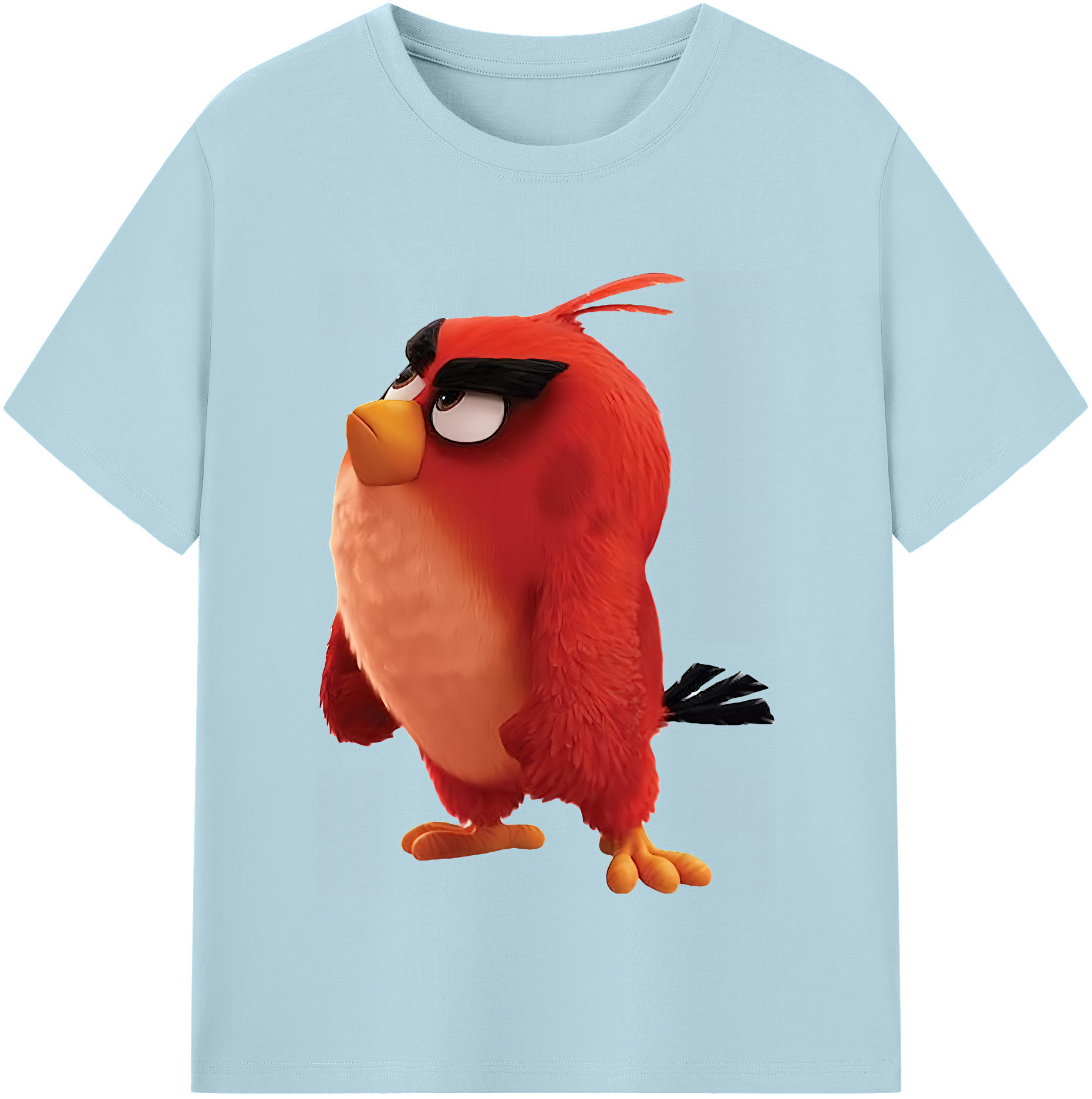 （画像用） Angry Birds アングリーバード 綿100％半袖Tシャツ（フロントプリント）